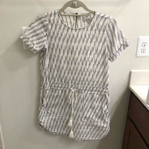 Ann Taylor Loft dress, size XXSP, cotton w/tassel